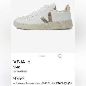 Veja V-10 Extra White/Platine: Worn Less Than 5 times! Size EU 40 US 9